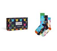 Happy Socks Chaussettes mi-mollet Coffret cadeau Chiens mixtes 3 paires Multicolore EU 41-46