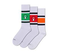 Happy Socks Chaussettes 3-Pack Mushroom Sneaker Coton Mixte Rose 41-46