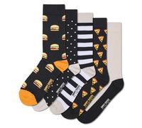 Happy Socks Chaussettes 5-Pack Everyday Food Coton Mixte Noir 41-46