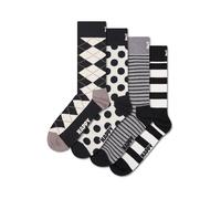 Happy Socks Chaussettes 'Black And White' gris / taupe / noir / blanc, Taille 41-46