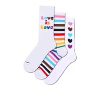 Happy Socks Chaussettes bleu clair / chocolat / rose / blanc, Taille 41-46