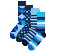 Happy Socks Chaussettes bleu / indigo / bleu ciel / noir, Taille 41-46