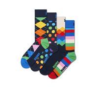 Happy Socks Chaussettes bleu / jaune / orange / noir, Taille 36-40