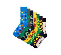 Happy Socks Chaussettes bleu / jaune / vert / blanc, Taille 36-40