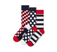 Happy Socks Chaussettes bleu marine / rouge / blanc, Taille 41-46