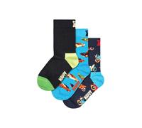 Happy Socks Chaussettes 'Car' bleu marine / azur / orange / noir, Taille 33-35