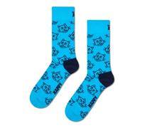 Happy Socks Chaussettes Cat Coton Homme Femme Bleu Marine 36-40