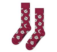 Happy Socks Chaussettes chat rouge, multicolore, 36-40