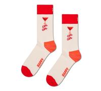 Happy Socks Chaussettes Cin Cin Coton Homme Femme Blanc 36-40