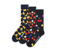 Happy Socks Chaussettes 'Classic Banana' bleu marine / jaune / vert / rouge, Taille 36-40