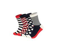 Happy Socks Chaussettes Classic Navy Gift, Mixte, Multicolore, 41-46, pack de 4