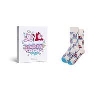 Happy Socks Chaussettes, cochons gentils et méchants, dans un coffret cadeau, lot de 2, tailles 41-46