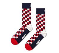 Happy Socks Chaussettes Mixte Filled Optic Bleu Taille 36-40 EU