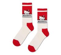 Happy Socks Chaussettes courtes Hello Kitty Kawaii Short Crew Sneaker Coton Homme Femme Blanc Rouge 41-46