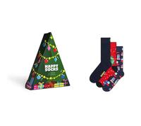 Happy Socks Chaussettes Crew Holiday Tree Gift Set 3 Paires