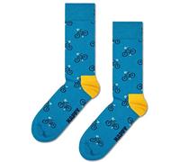 Happy Socks Chaussettes demi-jambe crew fantaisie vélo 41-46 P000050 turquoise, multicolore, 41-46