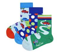 Happy Socks Chaussettes Enfants Unisexe, 3er Paquet - Cadeau,Bio-Coton,Couleur