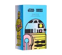Happy Socks Chaussettes et coffrets cadeaux Star Wars avec Ahsoka, Grogu, le Mandalorien, Darth Vader, Yoda et plus, 36-40 & 41-46