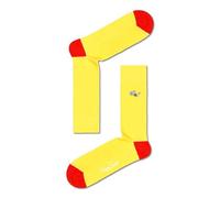 Happy Socks Ribbed Embroidery 3D Glasses Chaussettes Hautes imprimées, Multicolore, 41-46 Mixte