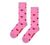 Happy Socks Chaussettes Heart Coton Homme Femme Rose Rouge 41-46