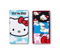 Happy Socks Hello Kitty Lot de 3 paires de chaussettes en coton pour homme et femme Noir 41-46