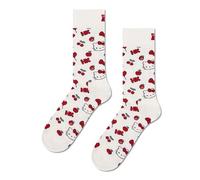 Happy Socks Chaussettes Hello Kitty Cherry Coton Homme Femme Blanc Rouge 36-40