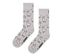 Happy Socks Chaussettes Llama Coton Mixte Gris 36-40