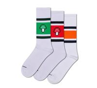 Happy Socks Chaussettes montantes brodées pour homme et femme, 36-40 & 41-46