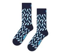 Happy Socks Chaussettes Sardine Coton Homme Femme Marine Bleu clair 41-46