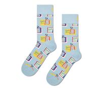 Happy Socks Chaussettes Sardine Tin Coton Homme Femme Bleu clair 41-46