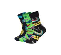 Happy Socks Chaussettes 'STAR WARS' bleu marine / jaune / pomme / noir, Taille 41-46