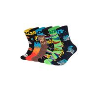 Happy Socks Chaussettes 'Star Wars™' bleu / marron / jaune / vert / orange, Taille 41-46