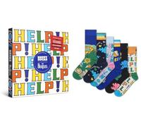 Happy Socks, collaboration Beatles - Édition spéciale Hits - Coffret cadeau de 6 paires - 41-46