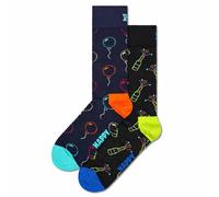 Happy Socks Chaussettes Unisex, Pack De 2 - Boîte Cadeau, Mélange De Couleurs