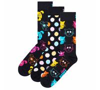 Happy Socks Chaussettes Unisex, Pack De 3 - Classique, Motif, Mélange De Coton