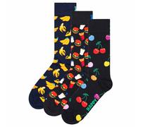Happy Socks Chaussettes Unisex, Pack De 3 - Classique, Motif, Mélange De Coton
