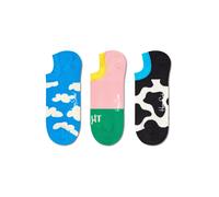 Happy Socks Chaussure basse 'Summer Day No Show' bleu clair / rose / noir / blanc cassé, Taille 41-46