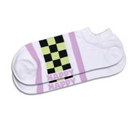 Happy Socks Checked Stripe No Show Sock Füssling, multicolore, 41-46