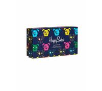 HAPPY SOCKS Coffret cadeau chaussettes pour femmes MIXED DOGS, lot de 3, 36-40 marine bleu marine
