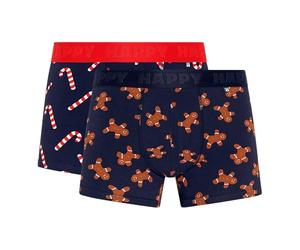 Happy Socks Coffret Cadeau de 2 Boxers Courts Pain d'épices