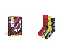 Happy Socks Coffrets cadeaux Marvel et Spider-Man pour les amateurs de bandes dessinées et les fans, 36-40 & 41-46