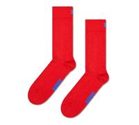 Happy Socks Collection de Chaussettes Unies Crew - Fabriqué en coton biologique durable - 1-Pack
