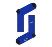 Happy Socks Embroidery Car Ribbed Chaussettes Hautes imprimées, Multicolore, 41-46 Mixte