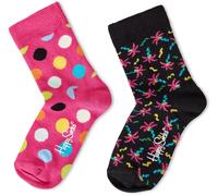 Happy Socks Happy 2Pk Big Dot Sk Rose 12-24M Unisex