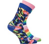 Happy Socks Happy 2Pk Stripe Sk Beige 2-3(24-26) Unisex