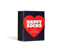 Chaussettes Happy Socks Heart noir mat rouge - 41-46