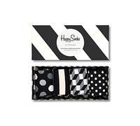 Happy Socks Homme Happy Socks Classic Black & White 4-pack Gift Set Calcetines, Noir-Blanc, 41-46 EU