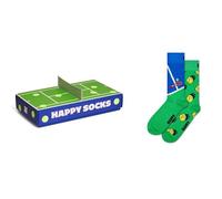 Happy Socks Lot de 2 chaussettes durables - Coffret cadeau pour court de tennis - Raquette et balle pour homme et femme - Taille 36-40