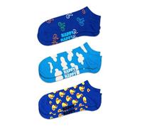 Happy Socks Lot de 3 chausettes bases durables - Vélo, nuage et canard en caoutchouc pour homme et femme - Taille 41-46