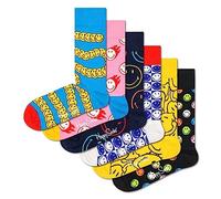 Happy Socks Coffret Cadeau Smiley 6 pièces Chaussettes, Multicolore, M Homme